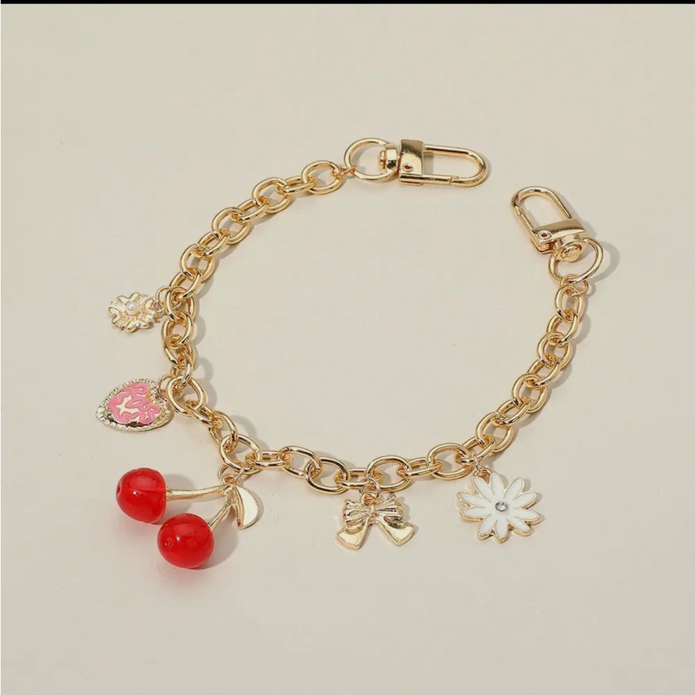 Cherry bag charm
